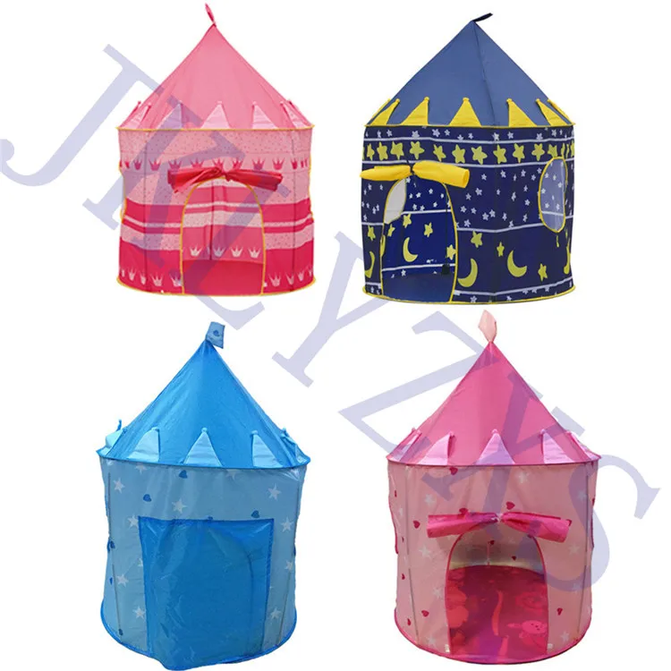 9 Colors Play Tent Portable Foldable Boy Girls Prince Folding Tent Children Boy Castle Play House Kids Gifts Outdoor Toy Tents
