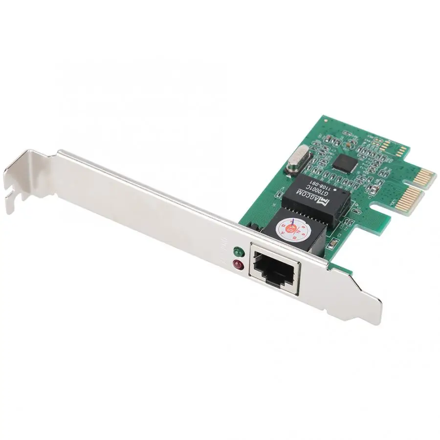 PCI-E Gigabit Ethernet RTL8111C чип-диск-Бесплатный 10/100/1000 Мбит/с Полный/половина дуплексная сетевая карта гигабитная сетевая карта