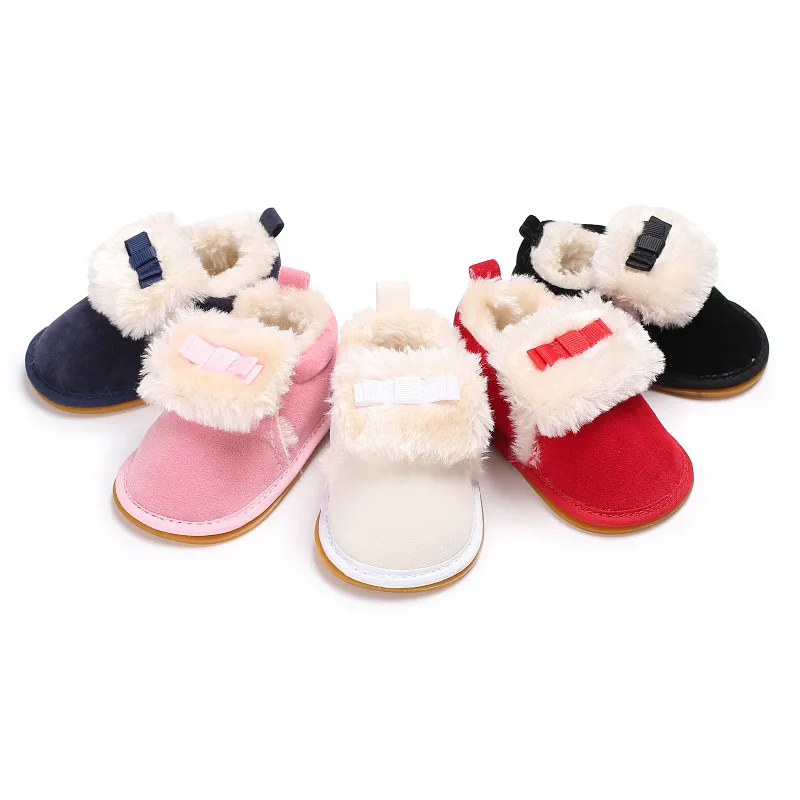 

Winter Sweet Newborn Baby Girls Princess Winter Boots First Walkers Soft Soled Infant Toddler Kids Girl Footwear Shoes