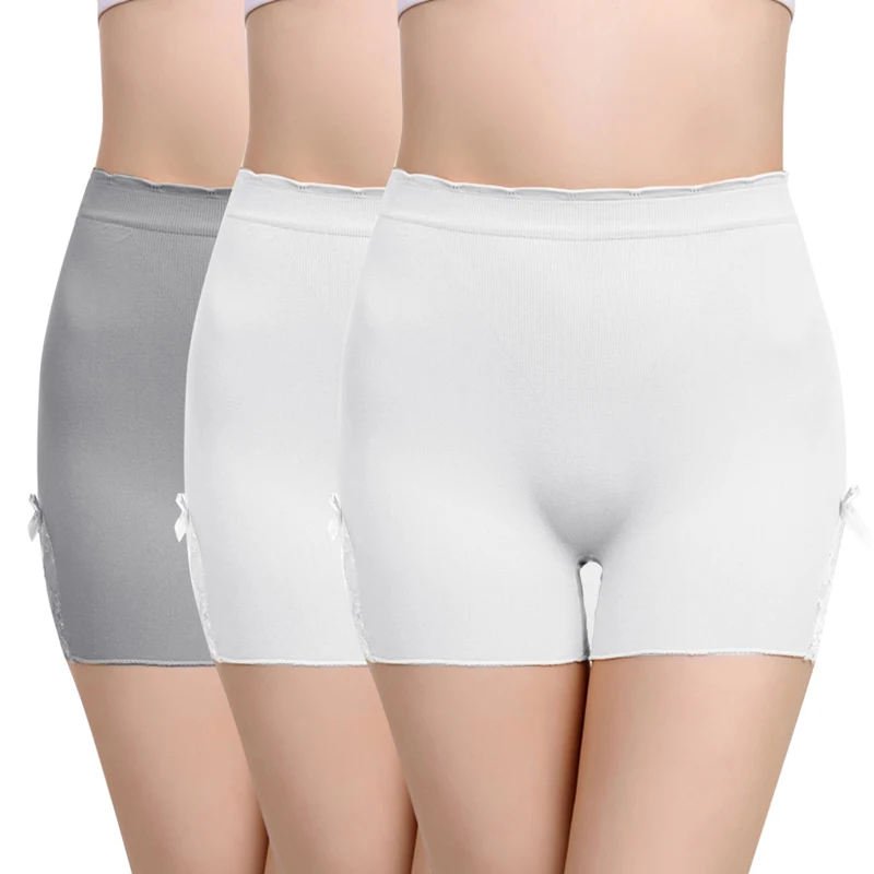 3 pieces LOOZYKIT, сексуальные шорты с высокой талией, женские трусы для подтягивания ягодиц, нижнее белье, Мягкие Бесшовные тонкие трусы, усилитель ягодиц, Корректирующее белье - Цвет: 3 pieces