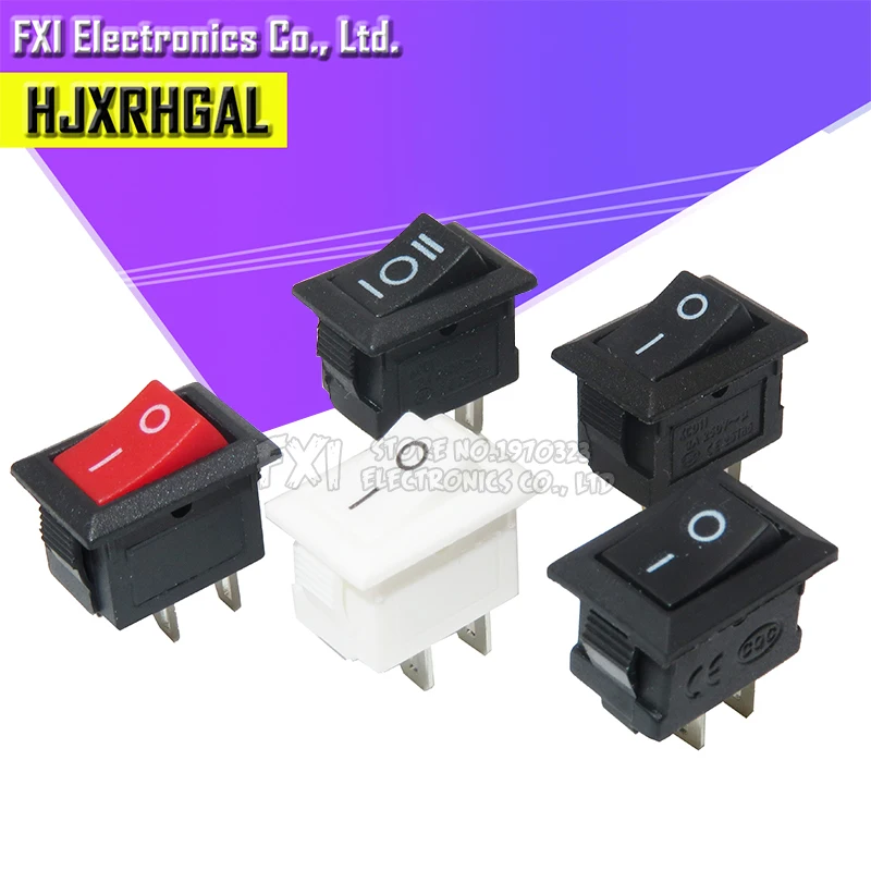 10 шт. кнопочный переключатель 10x15 мм SPST 2Pin 3pin 3A 250V KCD11 оснастка вкл. Выкл. Кулисный *