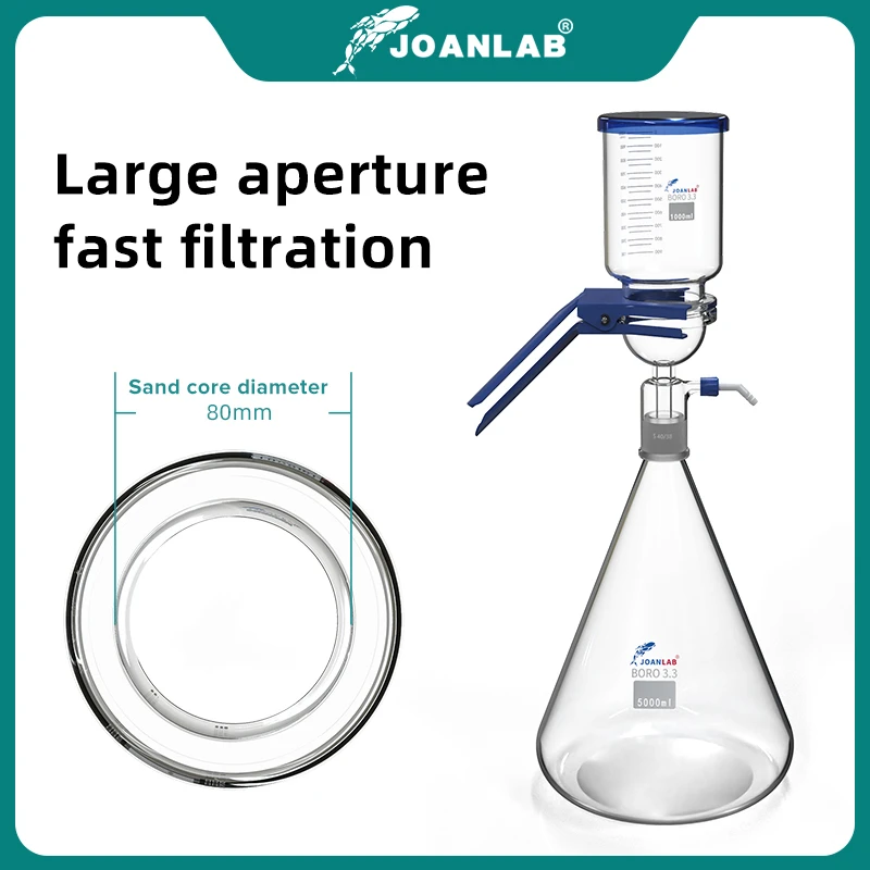 JOANLAB 2L 5L большой диаметр вакуумная фильтрационная установка лабораторное