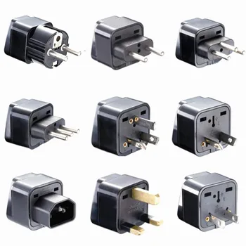 

Universal CE Kr american european power plug adapter AU EU to US UK USA adapter plug Japan Israel Brazil India travel converter