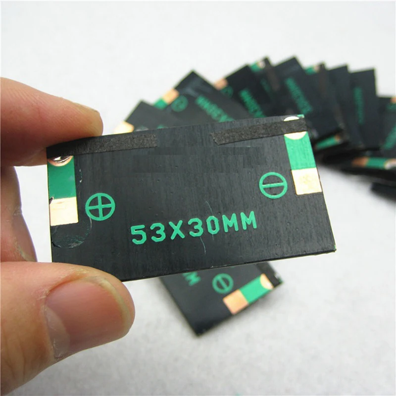 Мини Панели солнечные Зарядное устройство Модуль 5V 0,15 Ш 53x30 мм, Фурнитура для бижутерии, Батарея тепло поглощающие