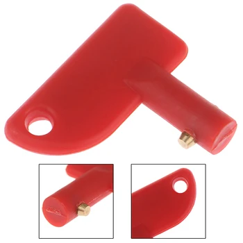 

1PC Car Battery Disconnect Switch Master Cut-off Quick with Removable Key 2-Post 4.8*4.3cm/1.9 * 1.7"