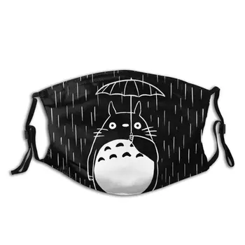 

Rainy Day My Neighbor Totoro Face Mask With Filters Reusable Unique Design Dustproof Mouth Protection Cover Respirator Muffle