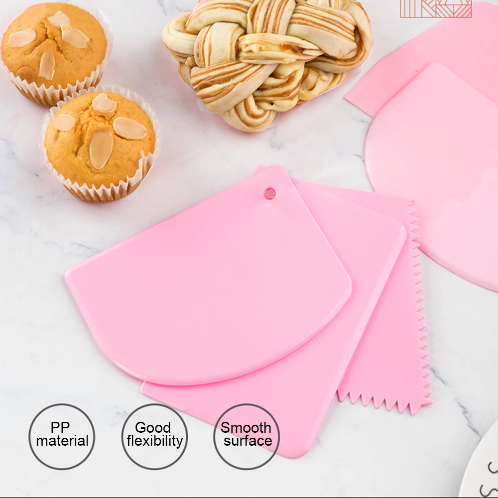 Cake Scraper Adjustable Height Easy to Assemble Stainless Steel Manual  Cream Smoother Scraper Baking Tool Kitchen Gadget - AliExpress