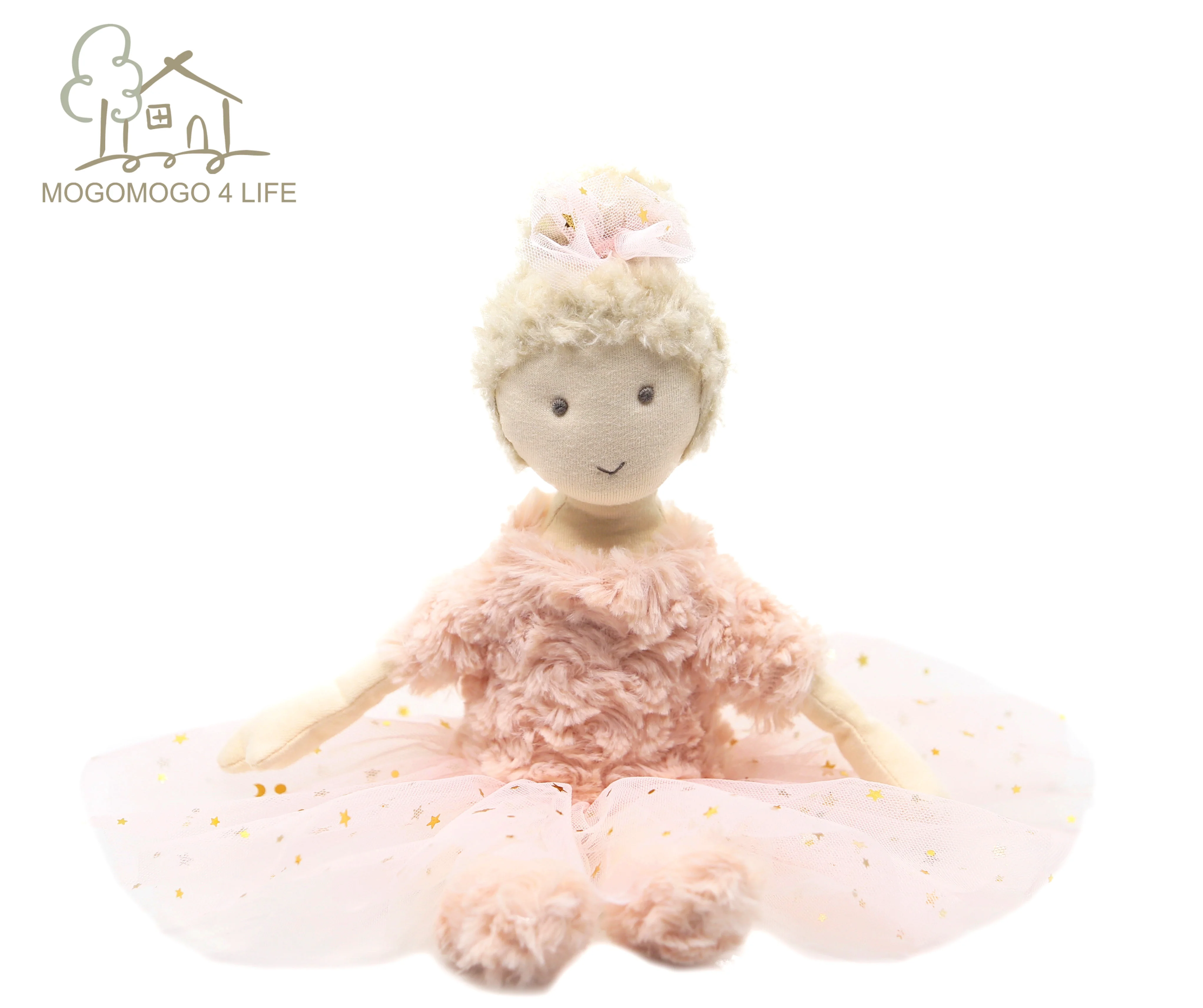 Роскошная 33 см Милая нарядная плюшевая игрушка для девочек, Розовая кукла для девочек, принцесса, тканевая кукла, экологичный хлопок, мягкие игрушки, лучший подарок для нее