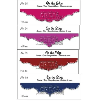 

New on the edge 4 Cutting Dies for Scrapbooking Steel Craft Die Cut Embossing Paper Card Album