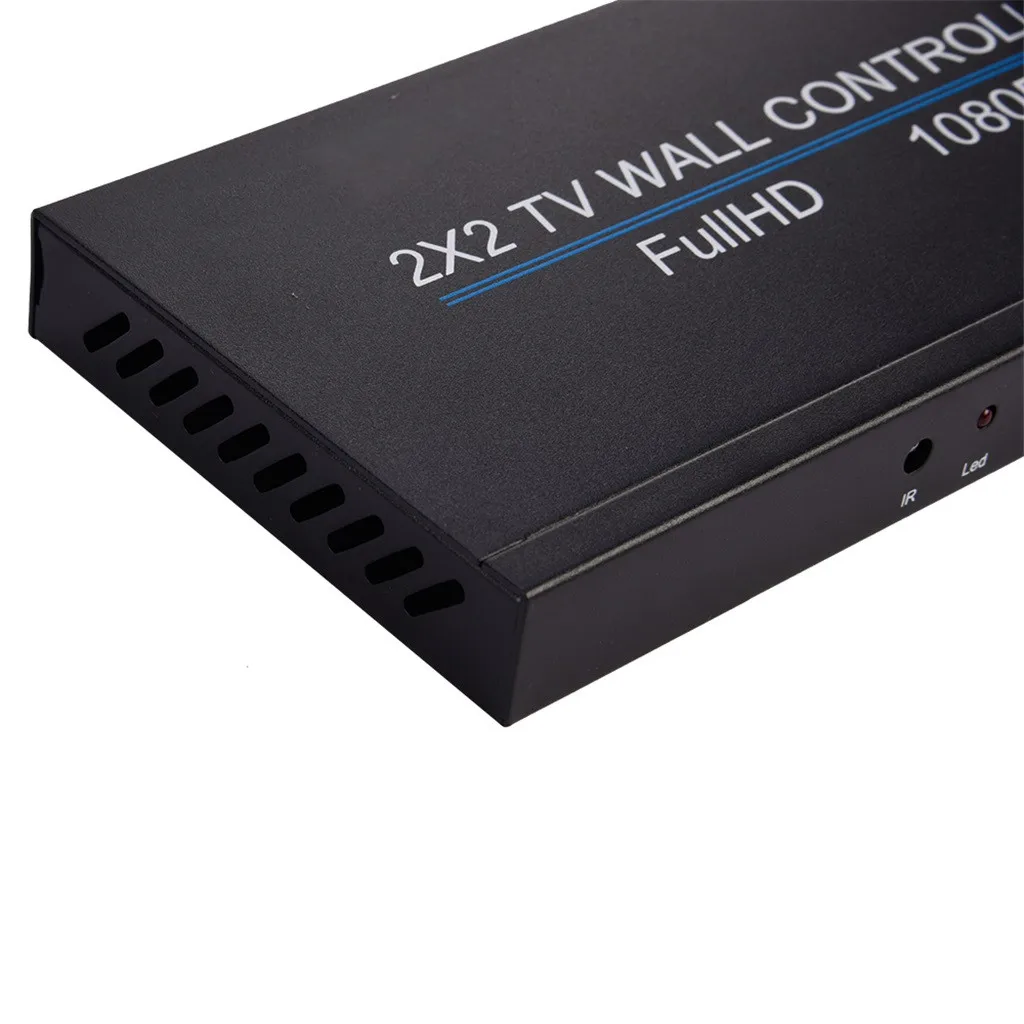 4 канала ТВ видео настенный контроллер 2x2 HDMI DVI VGA USB видео процессор 4K видео стена для 4 ТВ Сращивание экрана