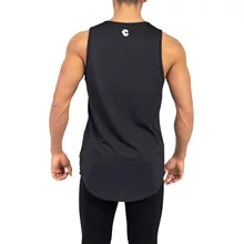 Стильный летний эластичный жилет без рукавов из чистого хлопка для занятий спортом