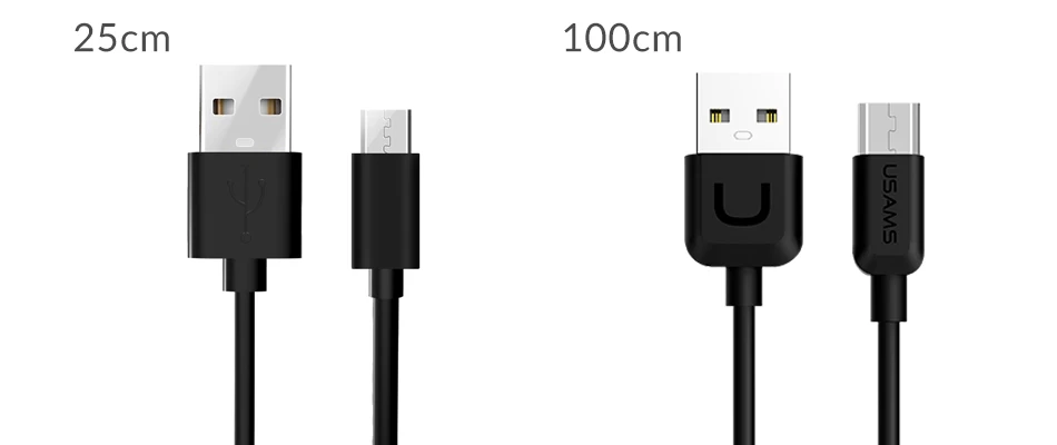 Micro USB кабель USAMS кабель для синхронизации данных и зарядки для samsung, кабель для мобильного телефона, USB кабель для зарядки Xiaomi, huawei, LG, microusb