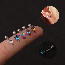 

1PC Mini Star Ear Piercing Labret Monroe Tragus Bar Helix Cartilage Stud Piercing Jewelry