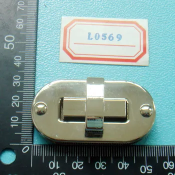 

10 sets/lot Egg Shape High Quality Twist Turn Lock Clasp Closure Women Handbag Bag Parts Purse Hardware Accessories DIY L0569