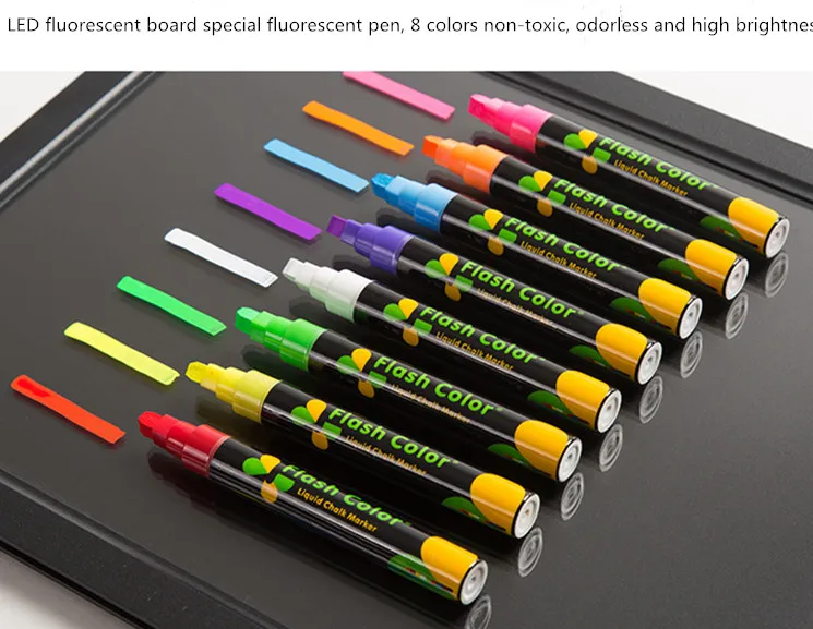 

Special fluorescent pen for LED fluorescent board brush erasable color graffiti light emitting pen electronic light emitting pen