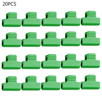 

20Pcs Pipe Clamps for Greenhouse Film Row Cover Netting Tunnel Hoop Clips