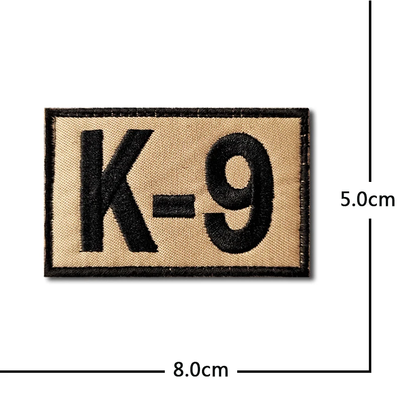 Rescue Dog "Nervous Give Me Space" Morale Patch - Embroidered Hook & Loop Tactical Badge