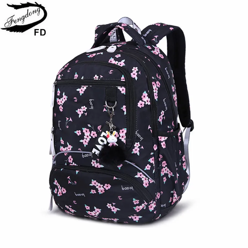 floral book bag
