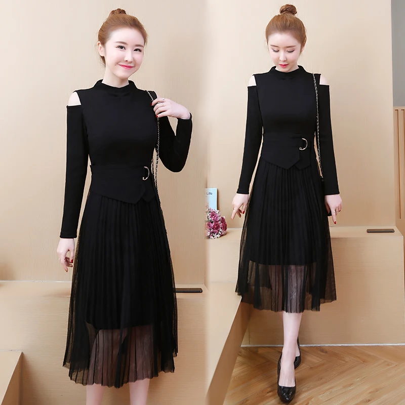 Женское платье размера плюс L-5XL XXXXL 4XL XXL XXXL 3XL сексуальные осенние вечерние