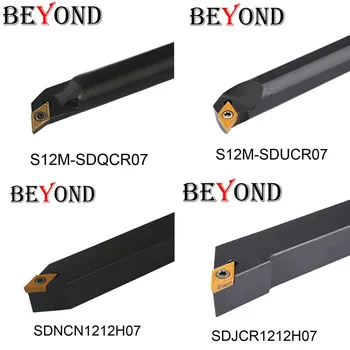

BEYOND 4 PCS 12mm lathe cutting tools S12M SDUCR SDJCR 1212 SDNCN SDQCR cnc turning tool holder carbide inserts DCMT070204 DCMT