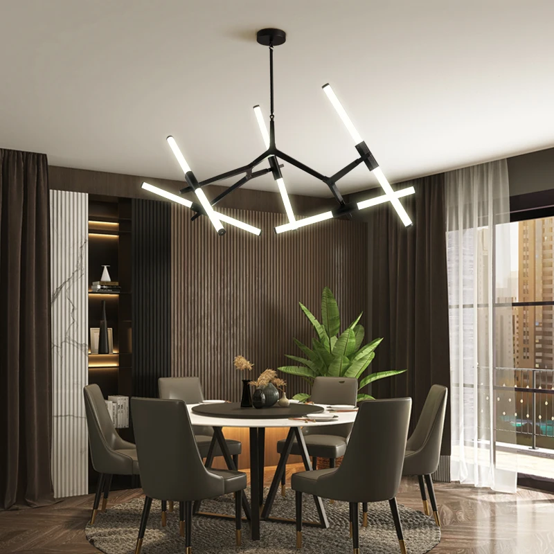 Modern LED Ceiling Chandelier Lighting Living Room Bedroom  restaurant Chandeliers Multiple heads Creative Home Lighting Fixture