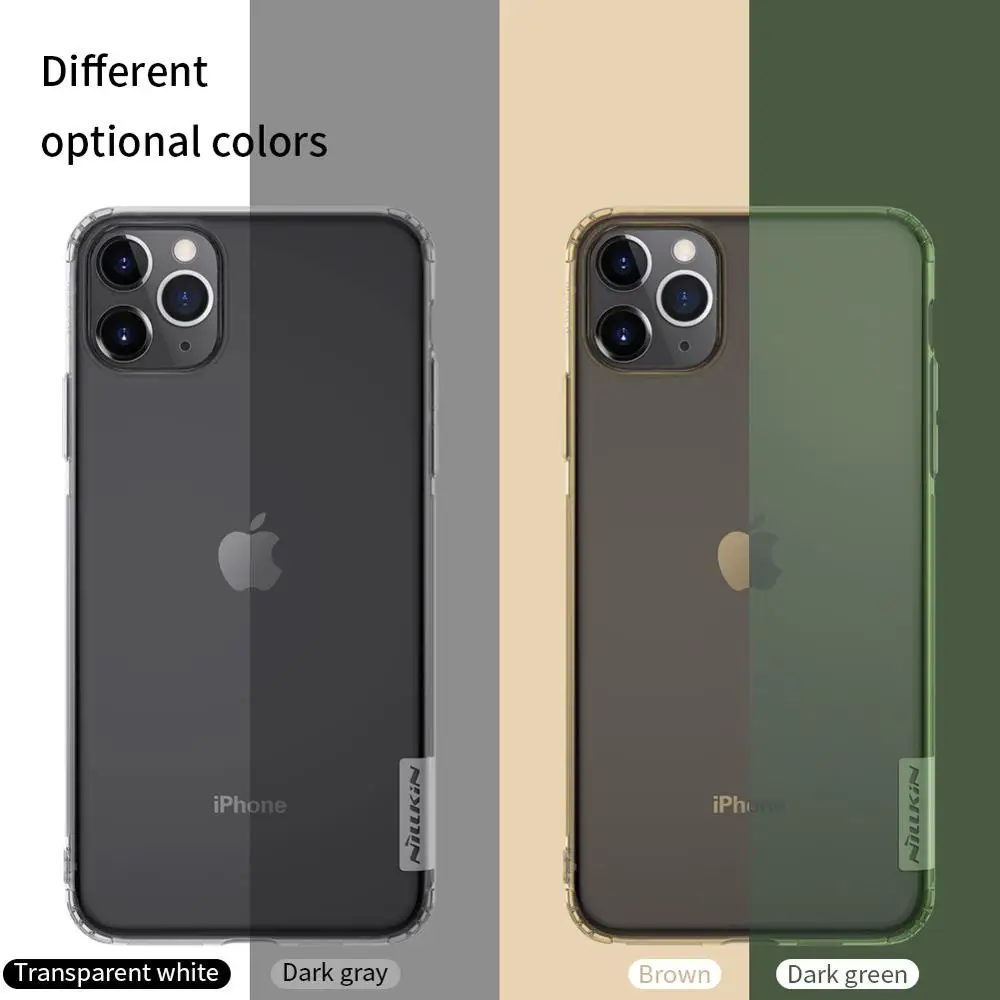 Чехол Nillkin для iPhone 11 Pro Max X XR XS тонкий чехол из ТПУ силиконовая задняя крышка SE 2020 8 7