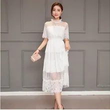 Boho одежда юбки для вечеринок летняя кружевная белая юбка для женщин Mori Ретро офисная одежда облегающие бандажные юбки в стиле пэтчворк HJ85