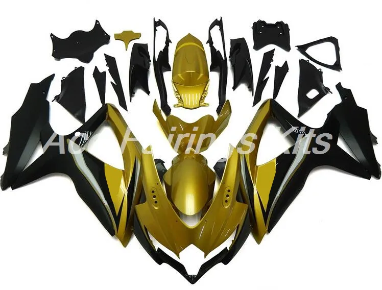 

New TOP (Injection molding) ABS Fairing Kits Fit For Suzuki GSX-R600 GSX-R750 K8 2008 2009 2010 Fairings set black golden nice