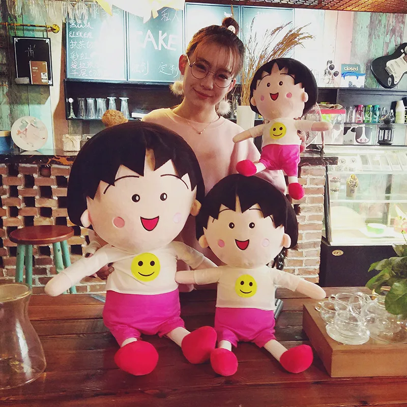 40 80 см Φ Chibi Maruko chan мягкая плюшевая игрушка кукла японский мультяшный персонаж