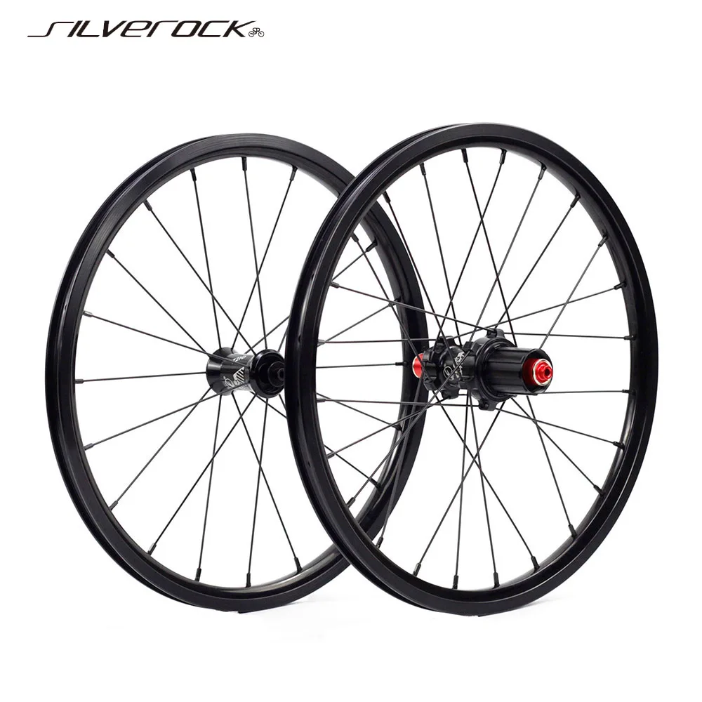 SILVEROCK сплав для велосипедных колес 16 &quot1 3/8" 349 11s обод тормоза 74 мм 130 Fnhon складной