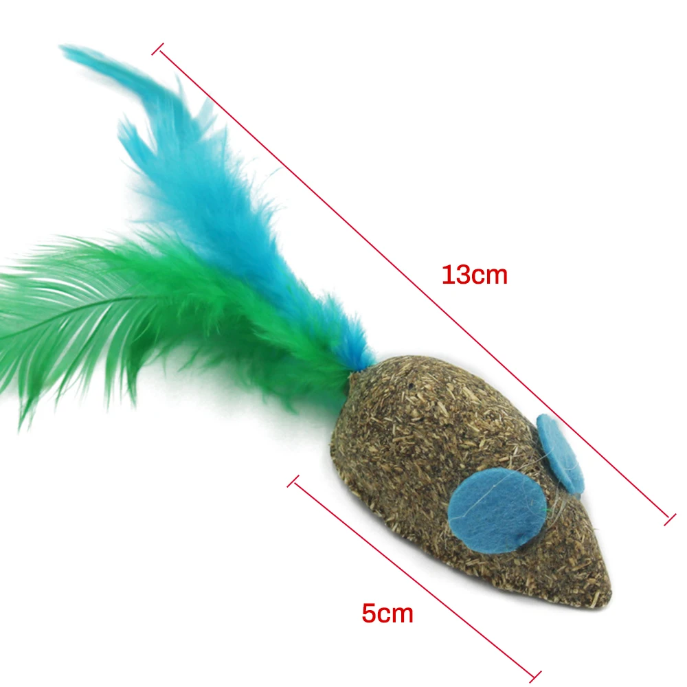 Catnip Toys Soft Feather Cat Toy Ball Treats Interactive Kitten Toys Gato Cat Toys Molar Teething Toy Pet Cat Supplies