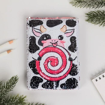 

Notebook with sequins "Korovka", A6, 78 sheets 5036937