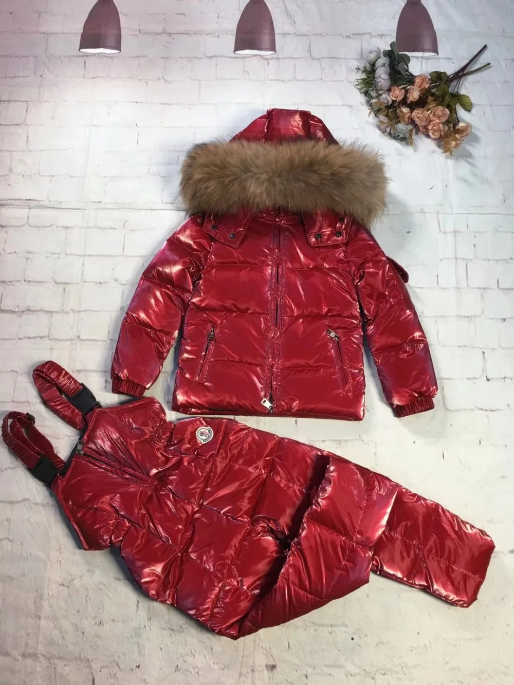 Г. Брендовая зимняя куртка детские пуховики и штаны на утином пуху, зимний костюм для мальчика с капюшоном для девочки, комплект верхней одежды, лыжная одежда