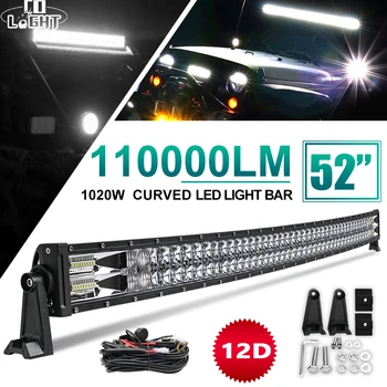 

CO LIGHT New 12D LED Light Bar 22" 32" 42" 52" 2-Rows Combo LED Bar Work Light for Trucks Car Tractors Offroad SUV 4WD 4x4 Boat
