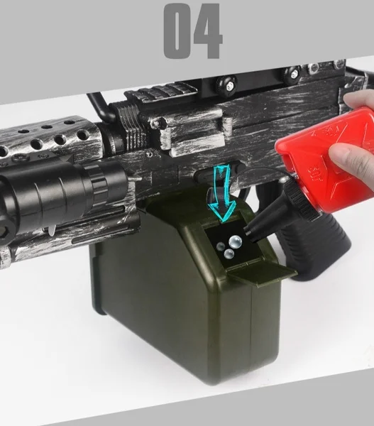 M249 водяной пистолет для детей рождественские подарки Безопасный/веселый детский игрушечный водяной пистолет винтовка CS стрельба игры Электрический пистолет