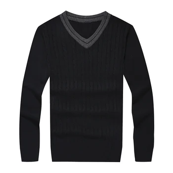 

men small pony V-neck cotton horse sweater autumn winter jersey Jumper hombre pull homme hiver pullover men Knitted sweaters