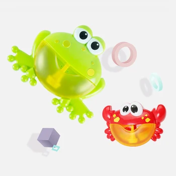 

Infant Swimming Bathtub Soap Bubble Machine Toys Bathroom Toy For Kids Children Bath Toy Baby Cute Animals Bubble Maker