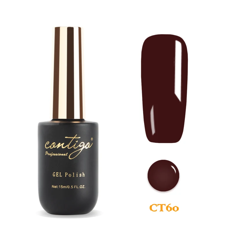 Contigo Гель-лак для ногтей 60 цветов новейший Гель-лак es Полупостоянный УФ светодиодный лак Гибридный впитывающий эмалированный Гель-лак для дизайна ногтей - Цвет: contigo--60