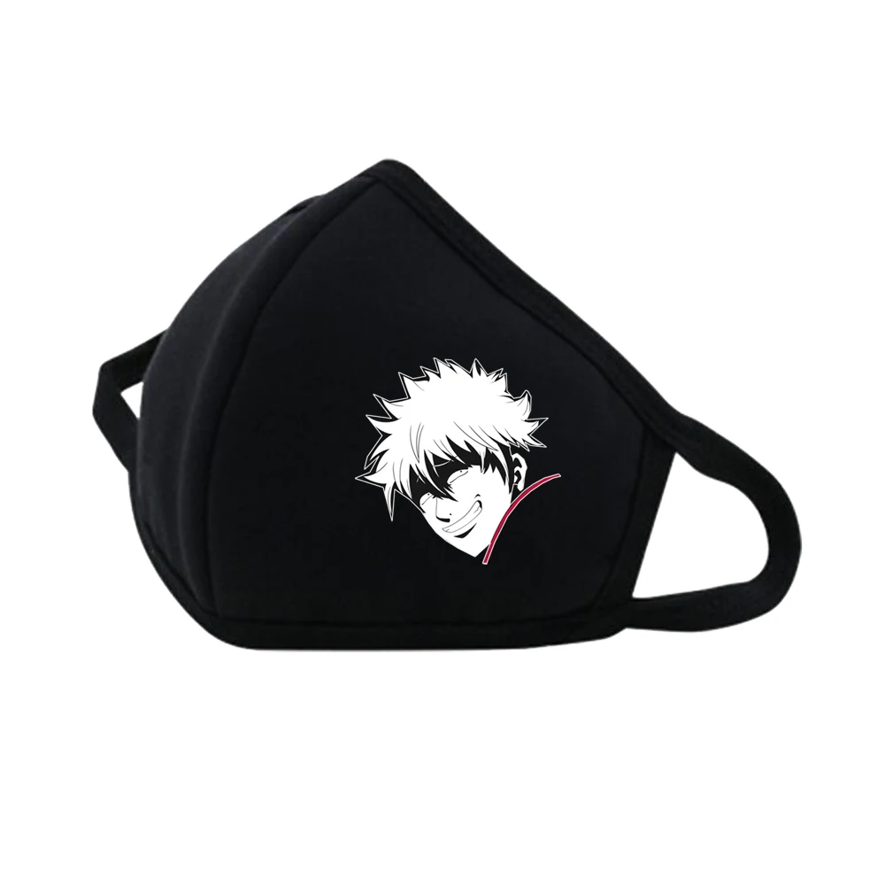 

Japan anime Gintama Mouth Face Mask Dustproof Breathable Protective Cover Masks Reusable Respiratory Care mask