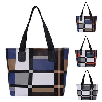 

Women shipping bag Ladies Girls Fashion Patchwork Large Capacity Handbag Shoulder Tote Bags Casual Bolsas Mujer шоппер#G2