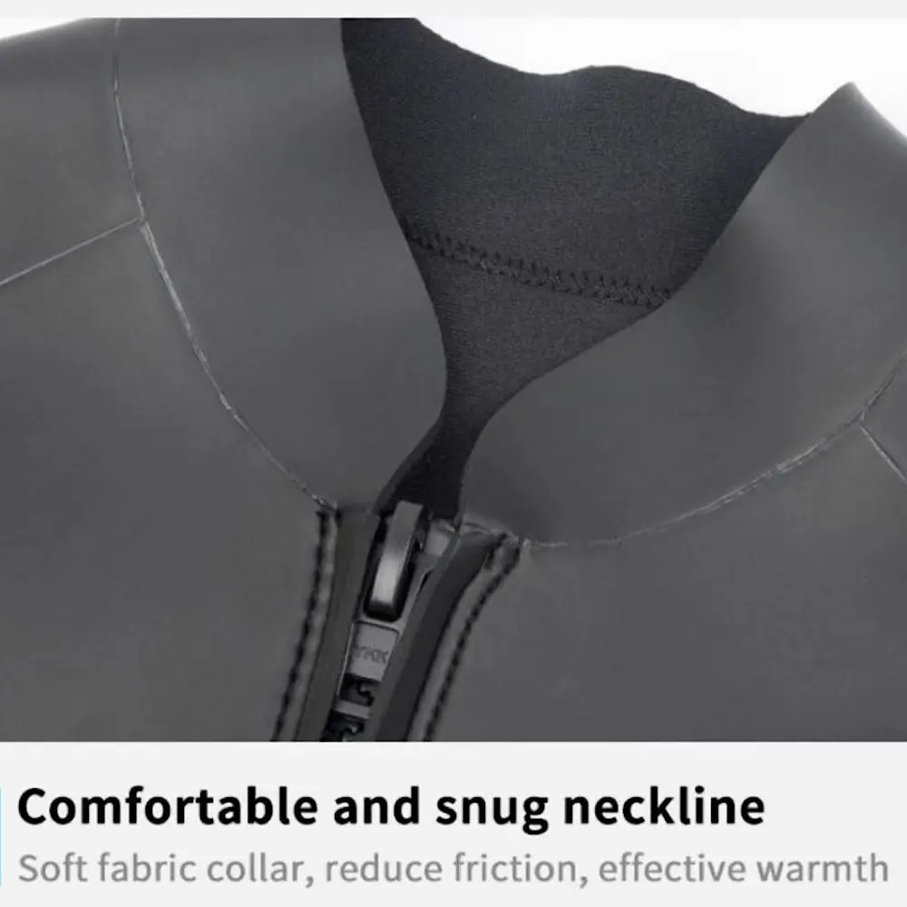 CR Neoprene Wetsuit Men 3MM Top Suit Glue Bonding High Elastic Surfing Winter Swim Snorkeling Quick-drying UV Protection Suit
