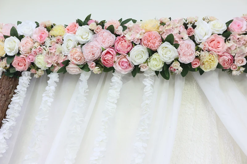 JAROWN Artificial 2M Rose Flower Row Wedding DIY Arched Door Decor Flores Silk Peony Road Cited Fake Flowers Home Party Decoration Maison (35)