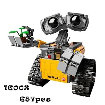 

In Stock Star Series Wars 16003 The Robot WALL E 21303 687Pcs Ideas Model Building Kits Blocks Bricks Education Toys Christmas