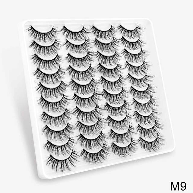 Pairs Faux Mink Lashes False Eyelashes Natural Fake Lashes Book 3D Lash Wispy Dramatic Eyelash Vendor Faux Cils Makeup