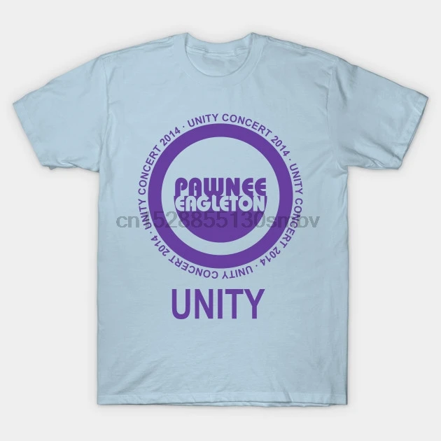 Men tshirt Pawnee Eagleton Unity Concert Pawnee Eagleton Unity Concert