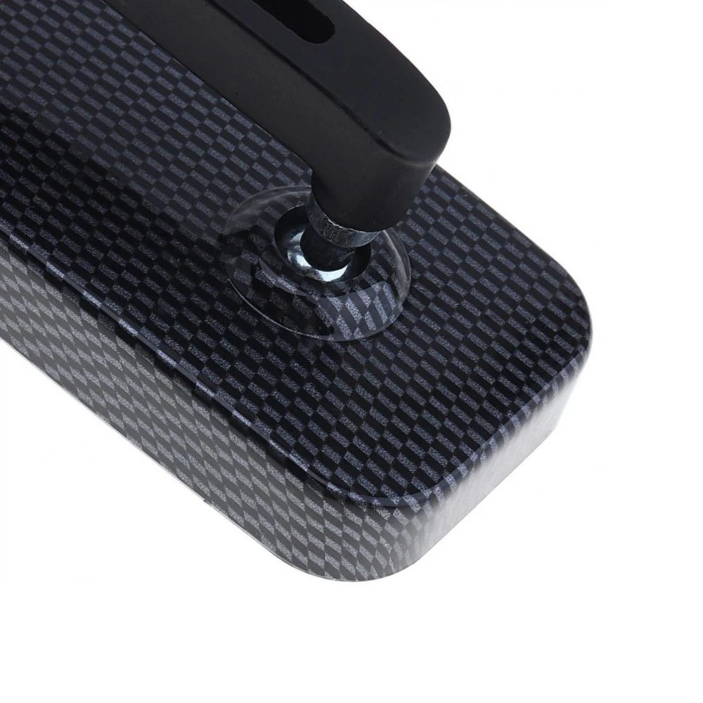 Universal 8mm 10mm Motorcycle Handle Bar End Rear Side View Mirrors Aluminum Rectangle Blind Spot Blue Rearview Side Mirror