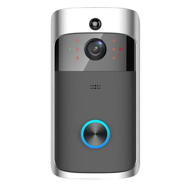

Smart Wifi Doorbell Wireless HD Video Camera Ring Motion Detection Silver