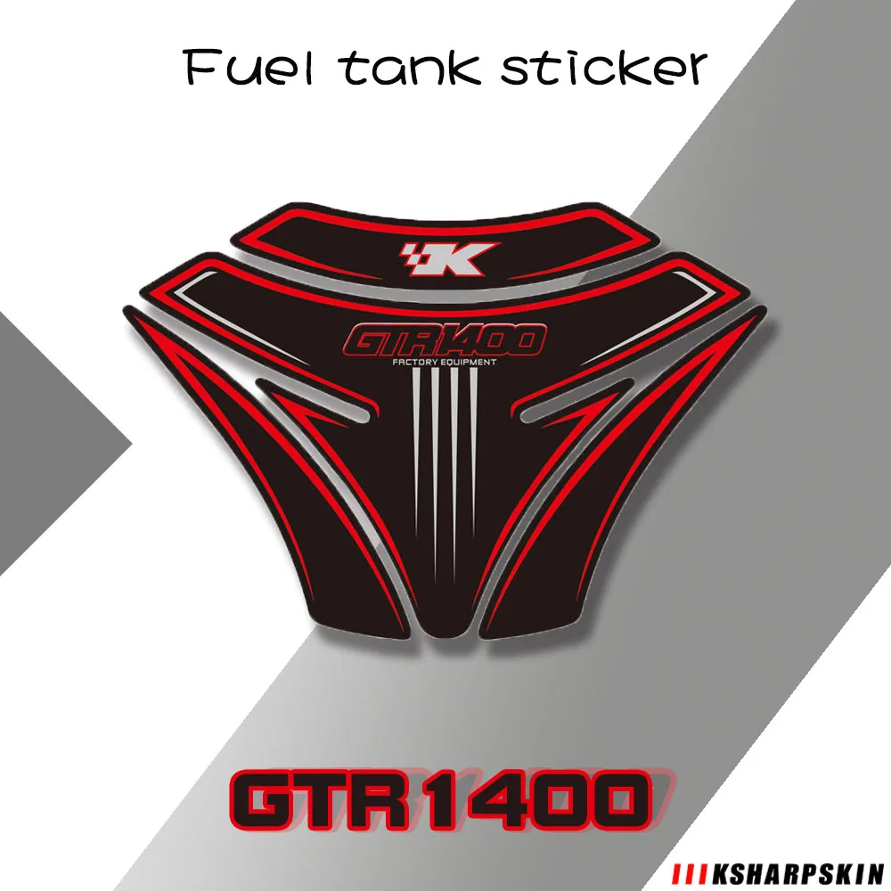 

Защитная Наклейка на топливный бак мотоцикла, объемный Противоскользящий коврик, декоративные наклейки для Kawasaki GTR1400 gtr1400 2007 - 2019