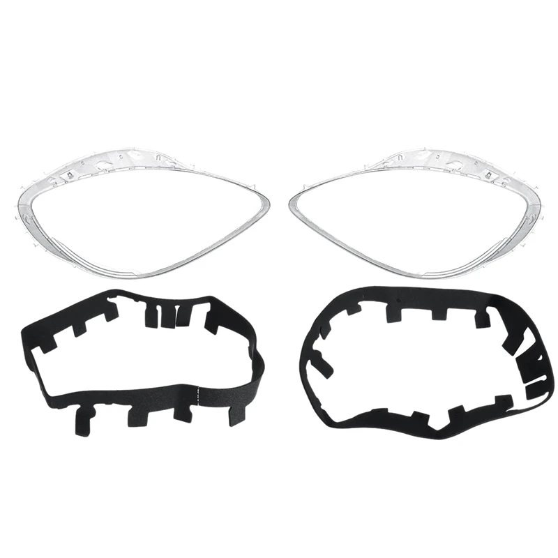 

2Pcs Car Clear Headlight Lens Cover Gasket Replacement head light lamp Cover for Chevrolet Corvette C6 2005-2013