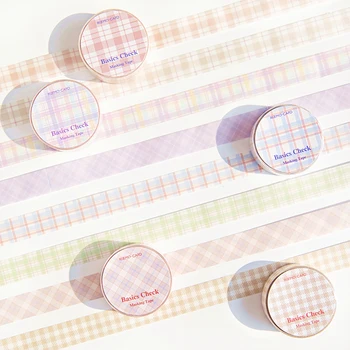 

8PCS/LOT foundation lattice series fresh lovely paper decorative paper tape masking tape washi tape